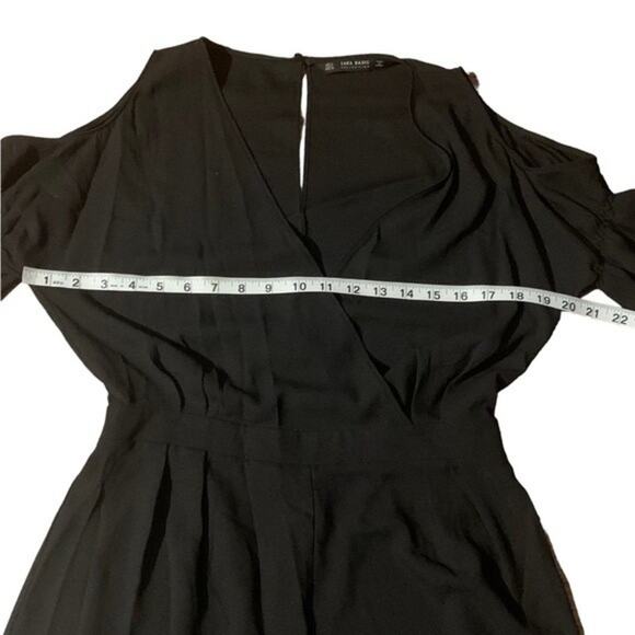 Zara Basic Romper Cold ShoulderBlack Size Small - Picture 9 of 10